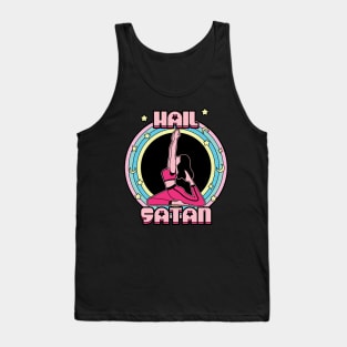 Yoga Pose Hail Satan Tank Top